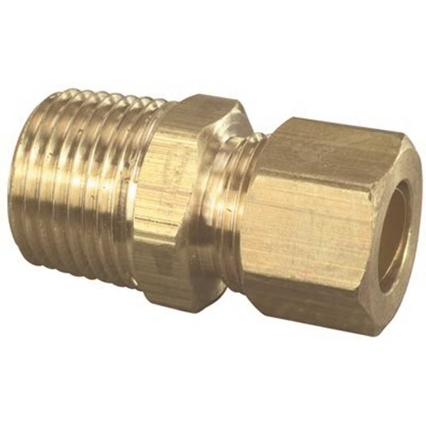 Premier Union 3/8 in. Comp x 3/8 in. MIP Lead Free Brass Adaptor 68-6-6X